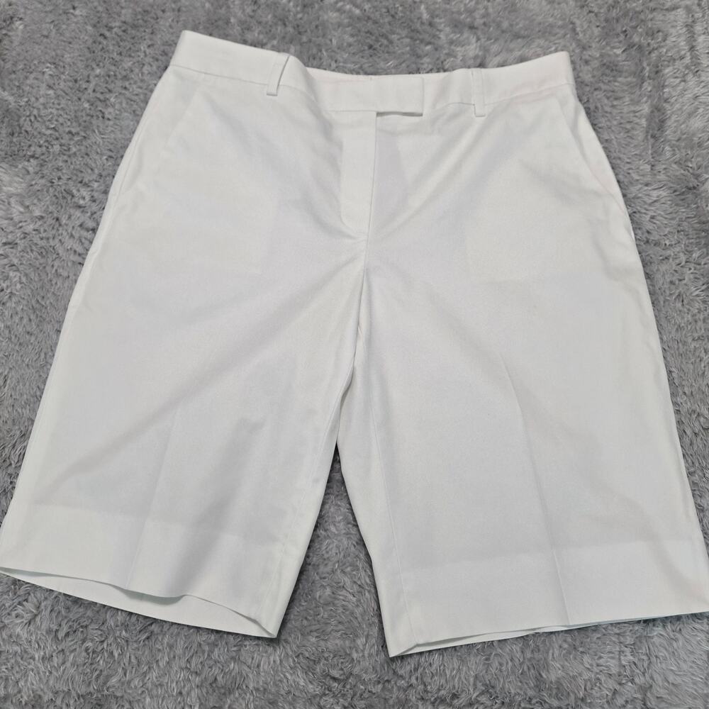 Brooks Brothers 346 White Tailored Shorts – Women’s 8, 100% Cotton